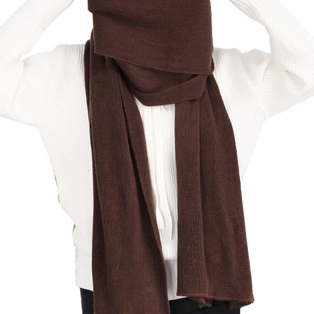 Women's Warm Scarves Long Shawl Winter Warm Large Scarf Pure Color